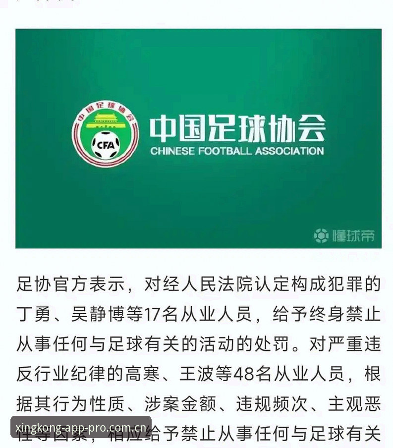 星空体育安卓版 中国足协第三批禁足名单公布,65人受罚背后有哪些不为人知的细节?